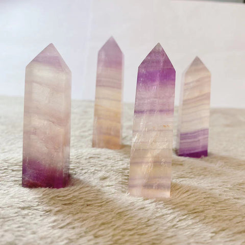 Purple Fluorite Crystal Point-ToShay.org
