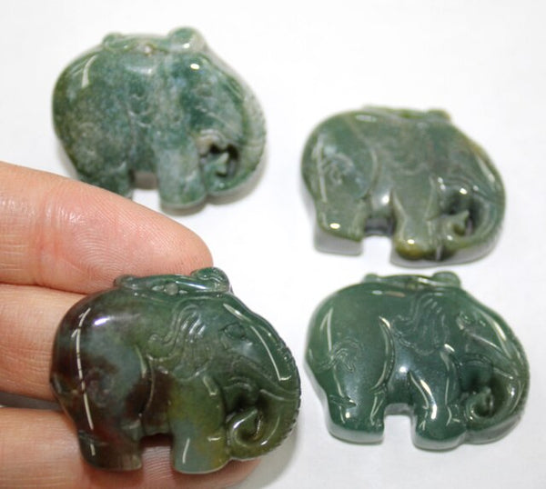 Mixed Agate Elephant Pendant-ToShay.org