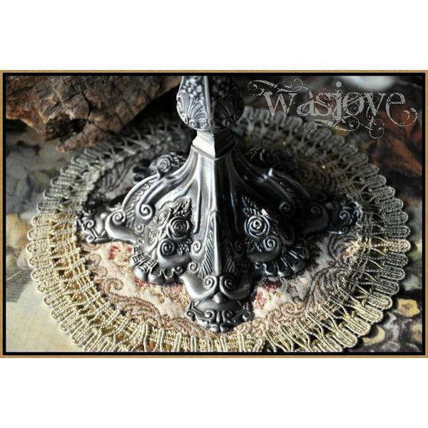 Antique Silver 5 Arms Candelabra-ToShay.org