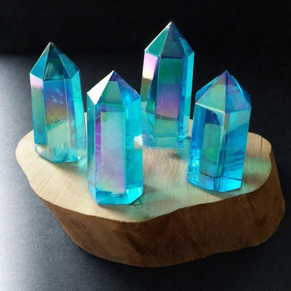 Rainbow Aura Crystal Points-ToShay.org