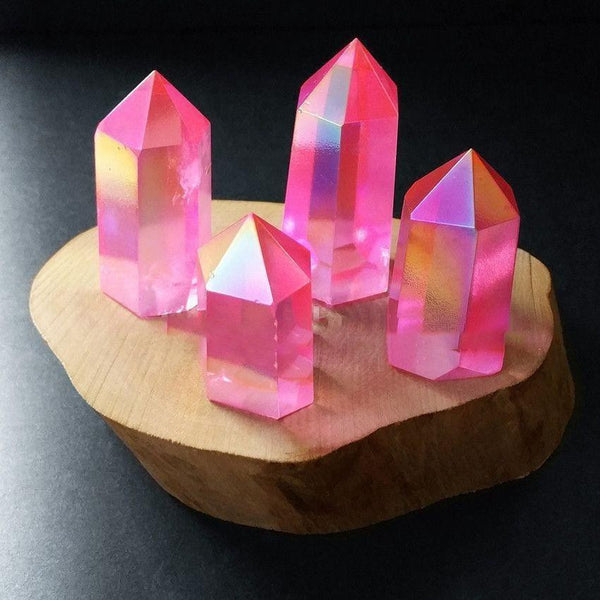 Rainbow Aura Crystal Points-ToShay.org
