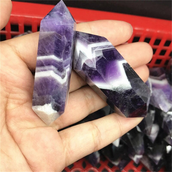 Purple Amethyst Double Wand Point-ToShay.org