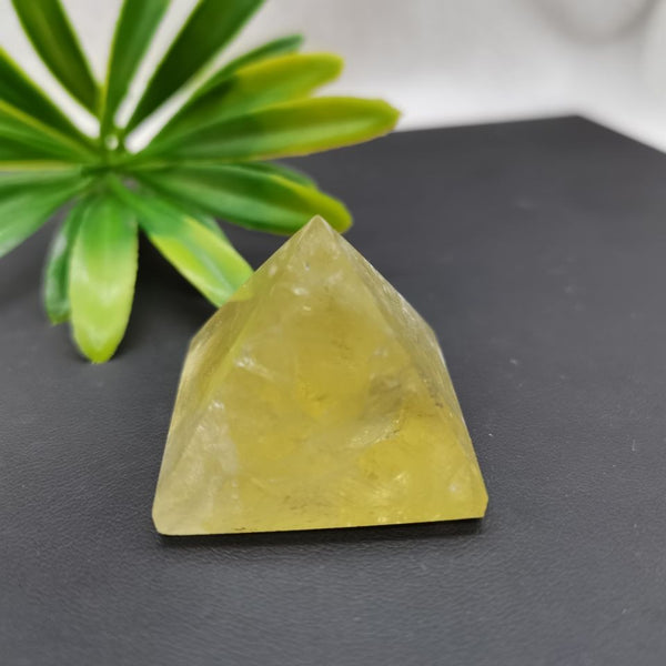 Yellow Topaz Crystal Pyramid-ToShay.org