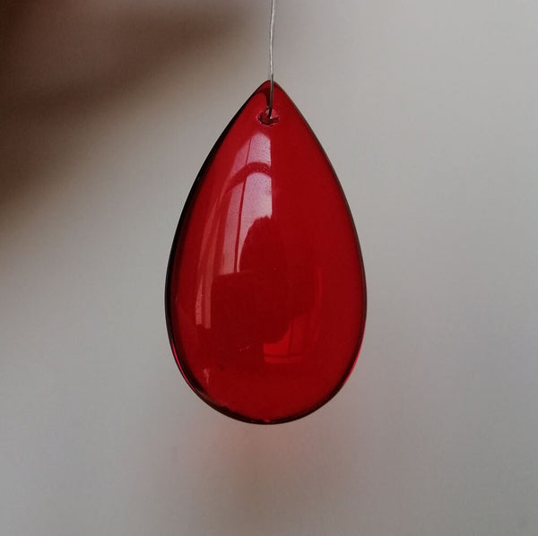 Red Crystal Teardrop Prisms-ToShay.org