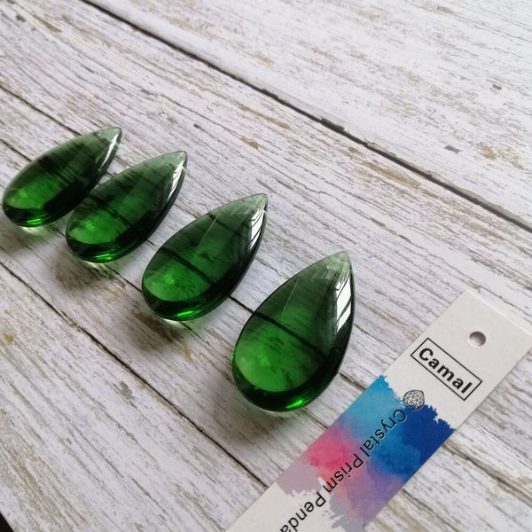 Green Crystal Teardrop Prisms-ToShay.org