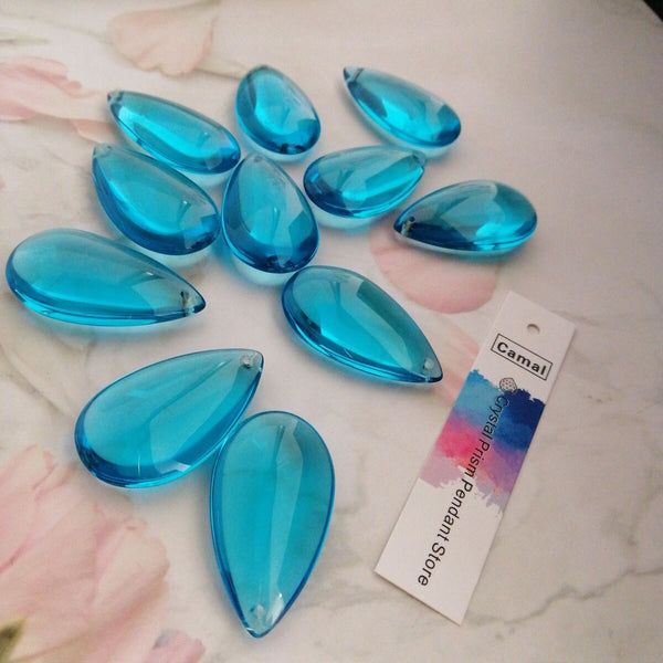 Blue Crystal Teardrop Prisms-ToShay.org