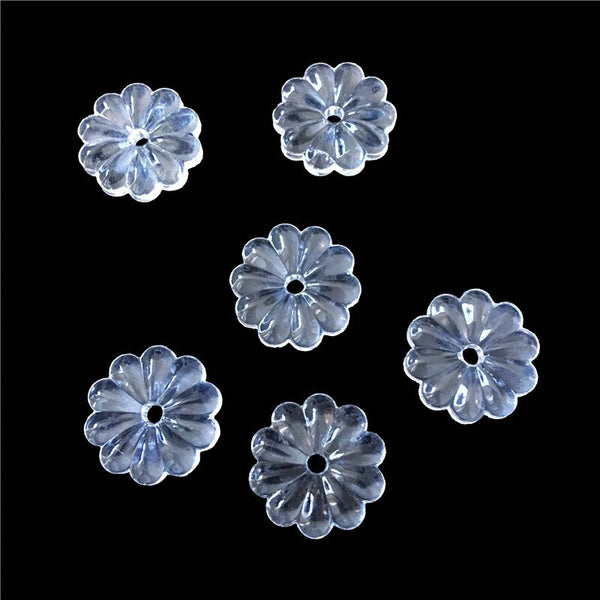 Clear Rosette Flower Bead-ToShay.org