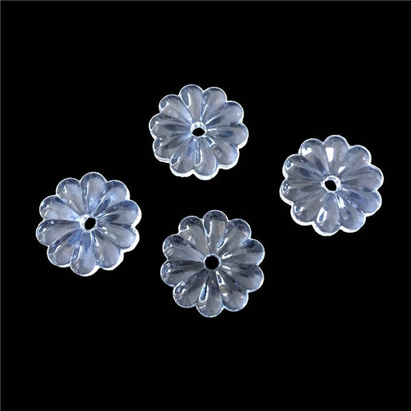 Clear Rosette Flower Bead-ToShay.org