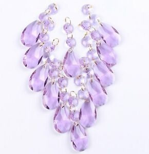 Purple Teardrop Crystal Pendant-ToShay.org
