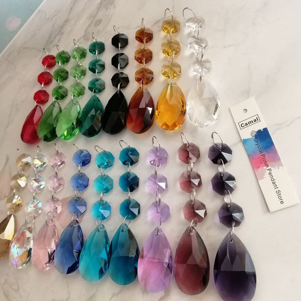 Mixed Drop Crystal Prisms-ToShay.org