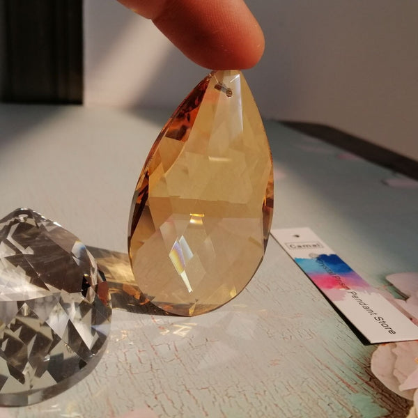 Mixed Crystal Teardrop Pendant-ToShay.org