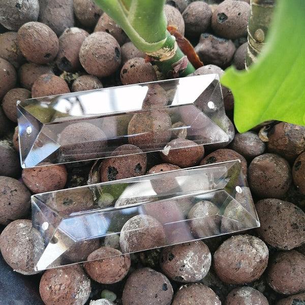 Clear Triangle Crystal Pendant-ToShay.org