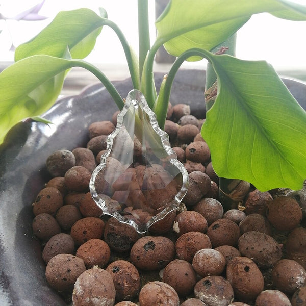 Clear Maple Leaf Crystal Pendant-ToShay.org