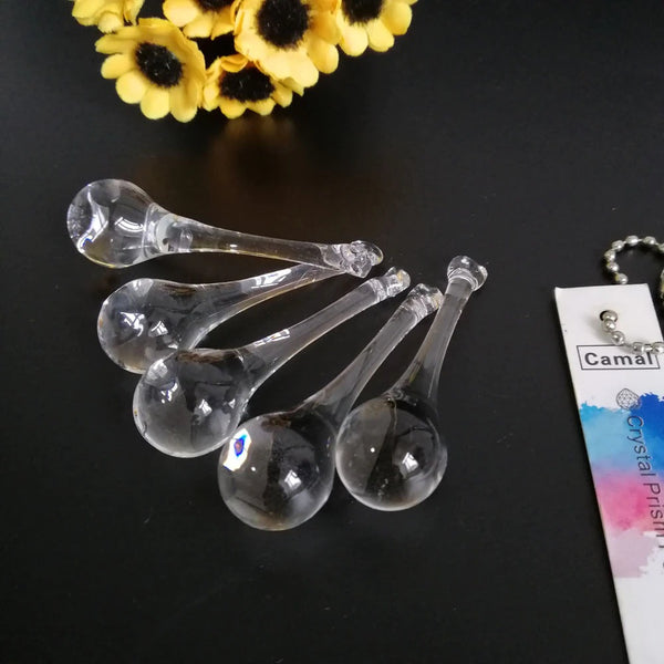 Clear Crystal Raindrop Pendants-ToShay.org