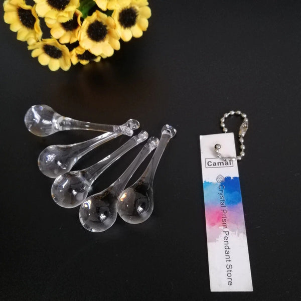 Clear Crystal Raindrop Pendants-ToShay.org