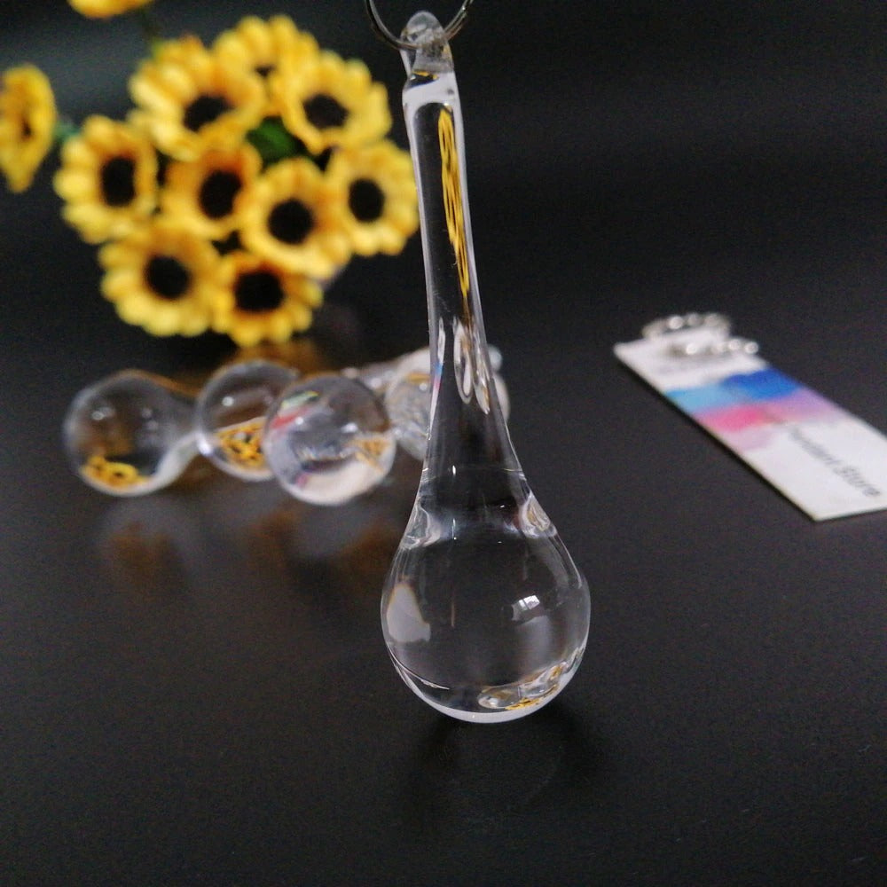 Clear Crystal Raindrop Pendants-ToShay.org