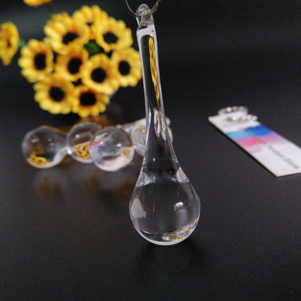 Clear Crystal Raindrop Pendants-ToShay.org