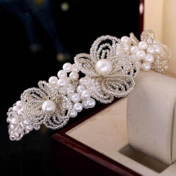 Pearl Flower Hairband-ToShay.org