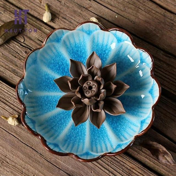 Ceramic Lotus Incense Stick Holder-ToShay.org