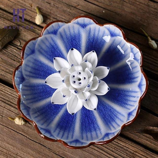 Ceramic Lotus Incense Stick Holder-ToShay.org