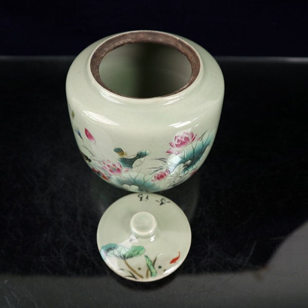 Porcelain Flower and Bird Jar-ToShay.org