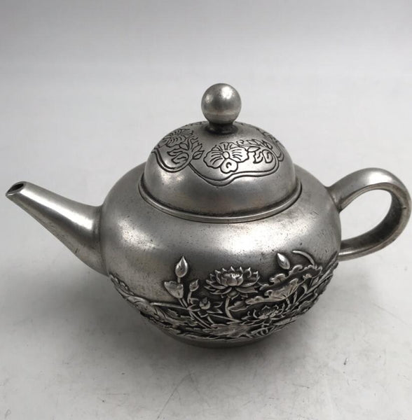 Copper Lotus Teapot-ToShay.org