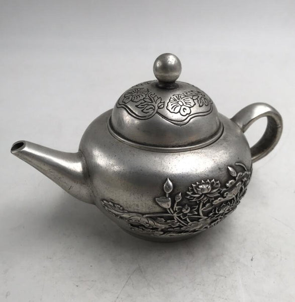 Copper Lotus Teapot-ToShay.org