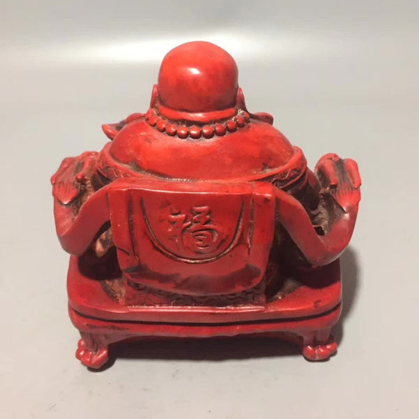 Red Coral Maitreya Buddha-ToShay.org