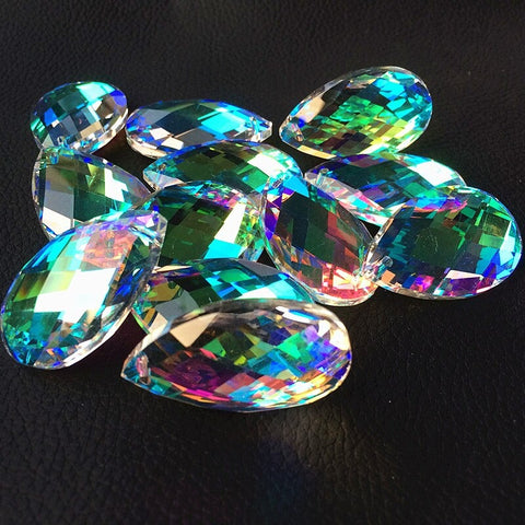 Clear Crystal Teardrop Prisms-ToShay.org