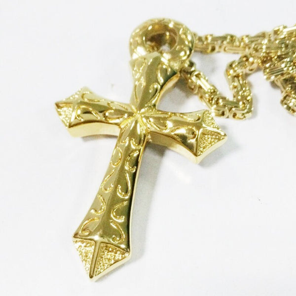 Gold Cross Pendant Necklace-ToShay.org