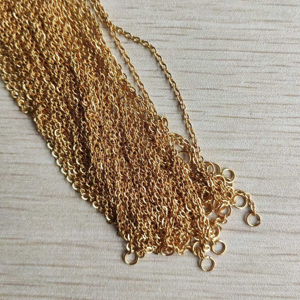 Gold Steel Necklace-ToShay.org