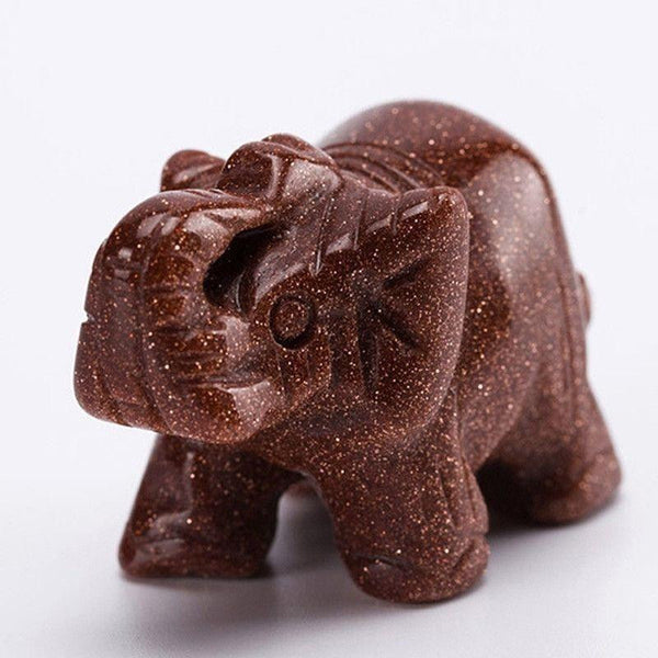 Mixed Gem Stone Elephants-ToShay.org