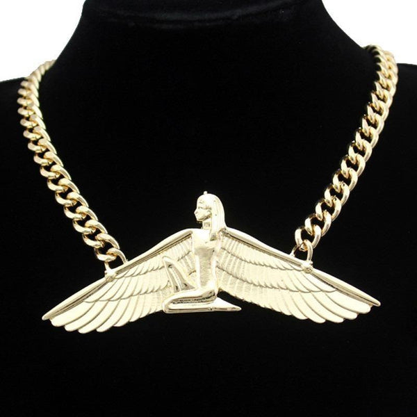 Gold Winged Isis Choker-ToShay.org