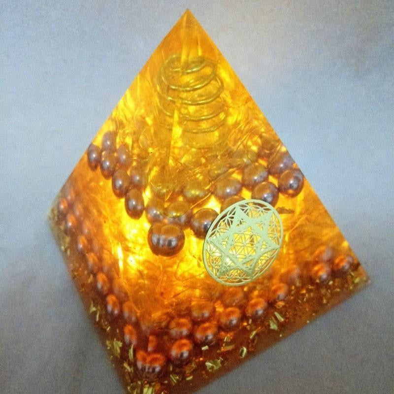 Energy Gold Crystal Pyramid-ToShay.org