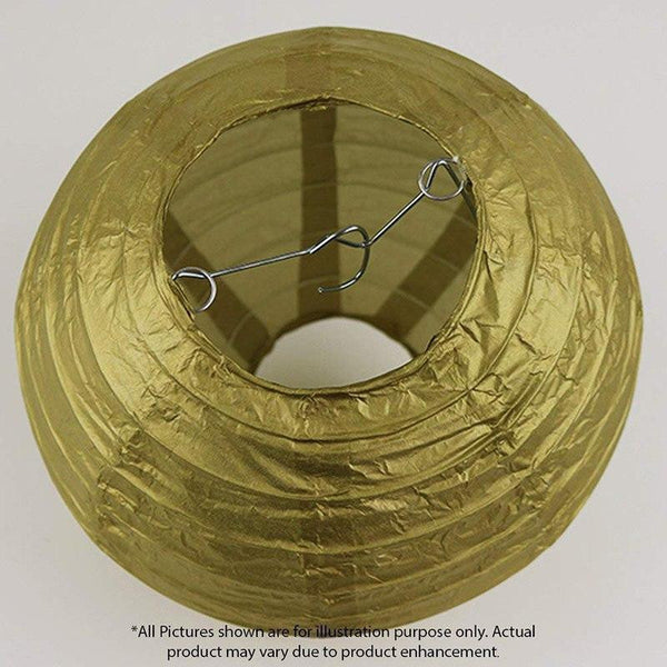 Gold Round Paper Lantern-ToShay.org