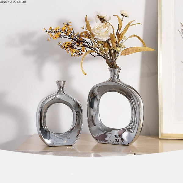Hollow Ring Flower Vase-ToShay.org