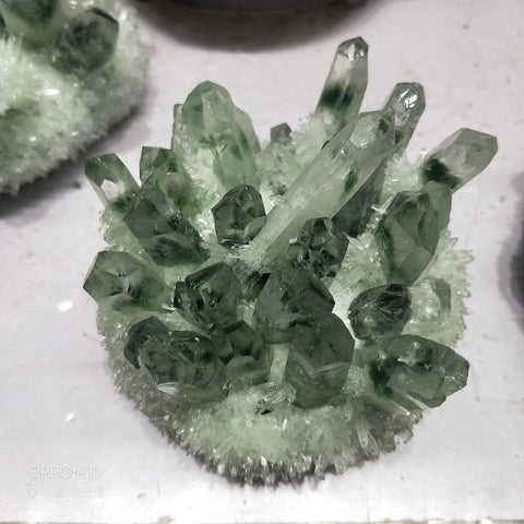 Green Crystal Cluster-ToShay.org