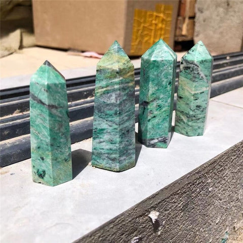 Green Turquoise Crystal Point-ToShay.org