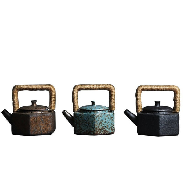 Rust Stoneware Teapot-ToShay.org