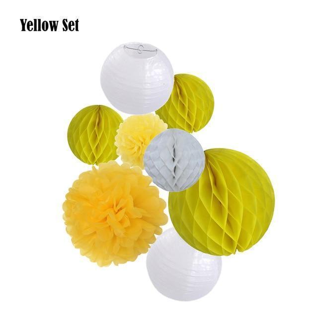Mixed Flower Paper Lanterns-ToShay.org