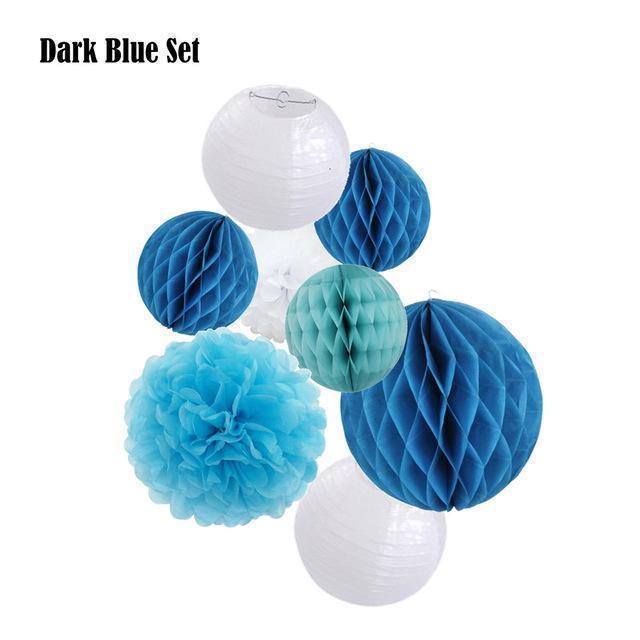 Mixed Flower Paper Lanterns-ToShay.org