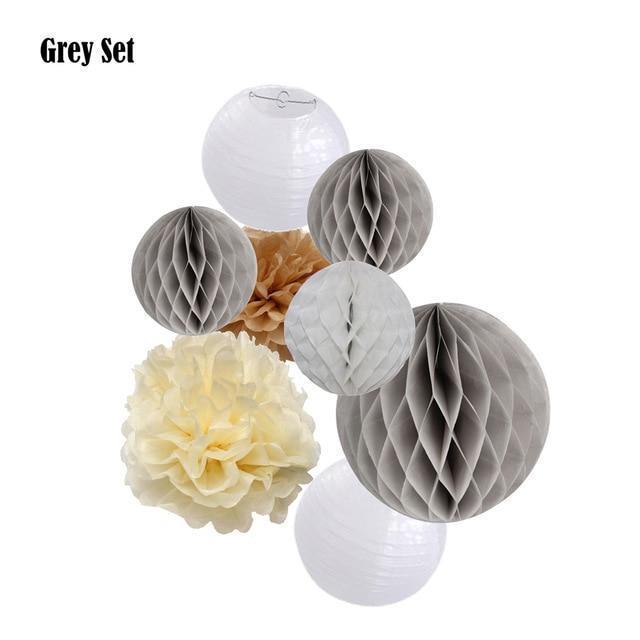 Mixed Flower Paper Lanterns-ToShay.org