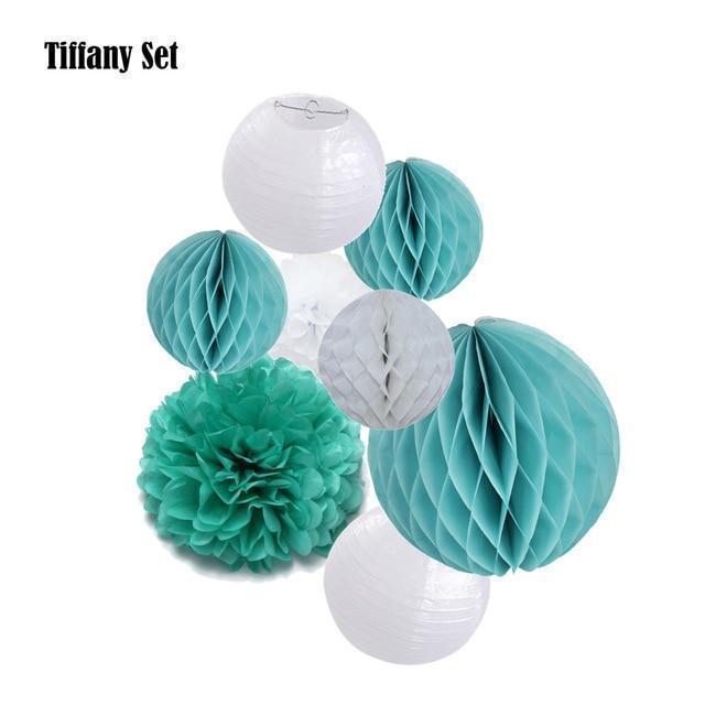 Mixed Flower Paper Lanterns-ToShay.org