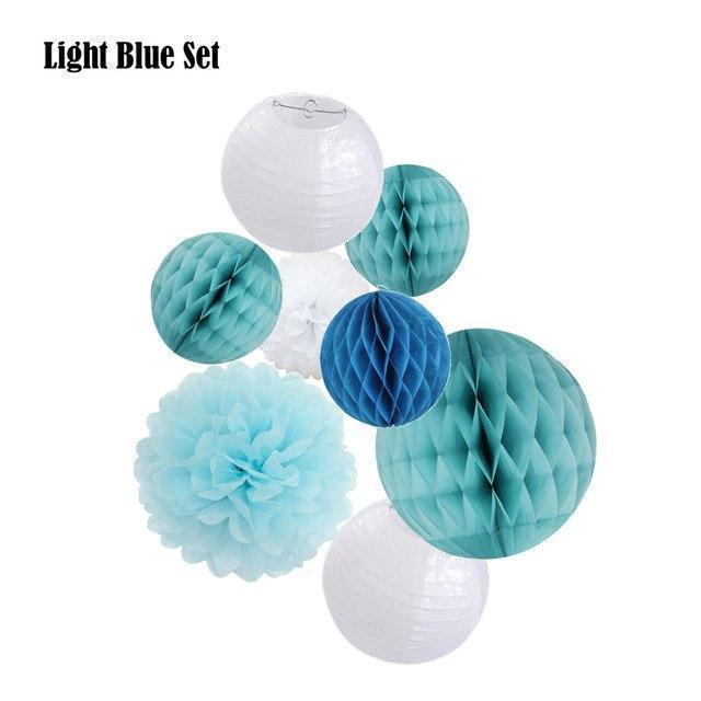 Mixed Flower Paper Lanterns-ToShay.org