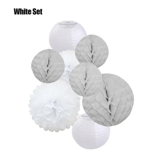 Mixed Flower Paper Lanterns-ToShay.org