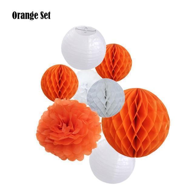 Mixed Flower Paper Lanterns-ToShay.org
