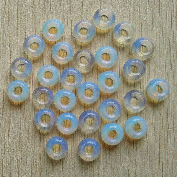 Mixed Gem Stone Donut Beads-ToShay.org