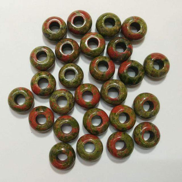 Mixed Gem Stone Donut Beads-ToShay.org