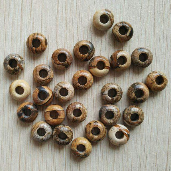 Mixed Gem Stone Donut Beads-ToShay.org