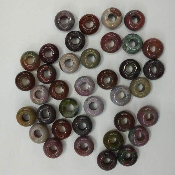 Mixed Gem Stone Donut Beads-ToShay.org